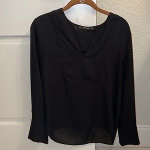 ZARA black blouse. Size small. Never worn!